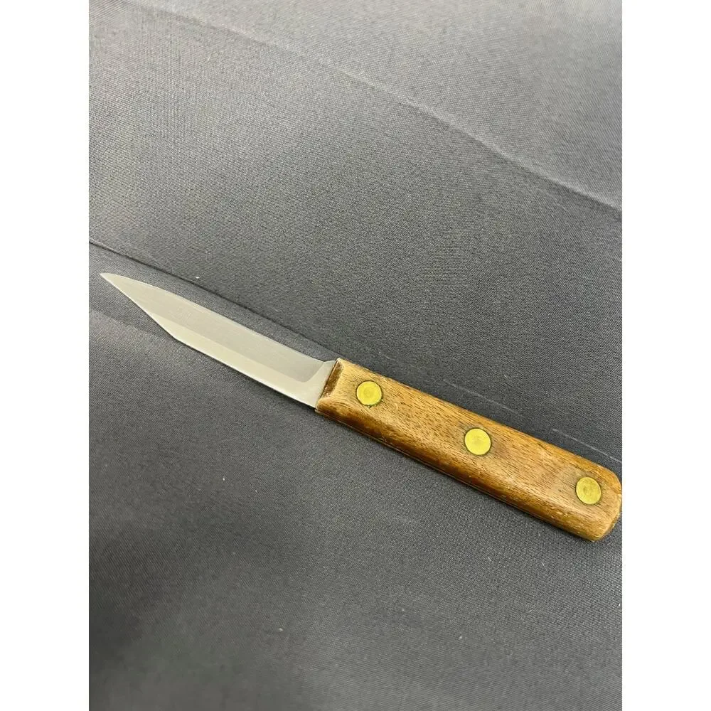 Chicago Cutlery 100s Pairing Knife 3” Blade Stainless Steel Wood Handle